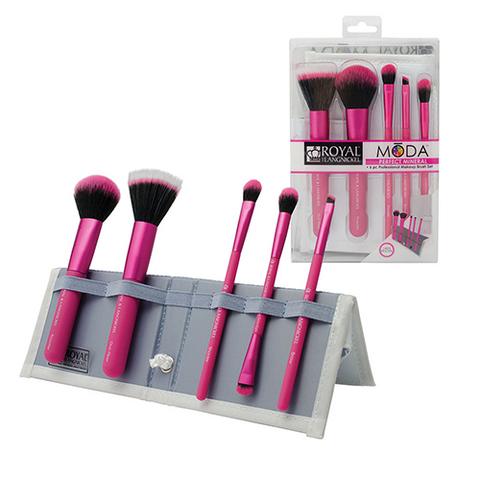 Royal & Langnickel - Moda Perfect Mineral 5-piece Pink Brush Kit