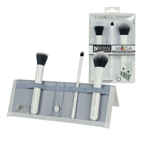 Royal & Langnickel - Moda Complexion Perfection  3-piece White Brush Kit BMD-CPSET4WH