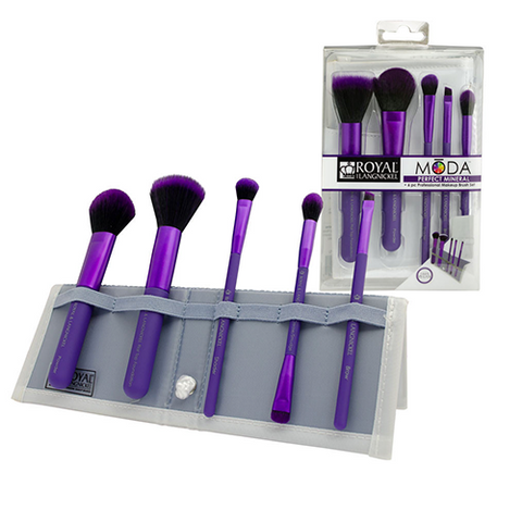 Royal & Langnickel - Moda Perfect Mineral 5-piece Purple Brush Kit
