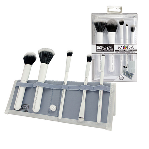 Royal & Langnickel - Moda Perfect Mineral 5-piece White Brush Kit BMD-PMSET6WH